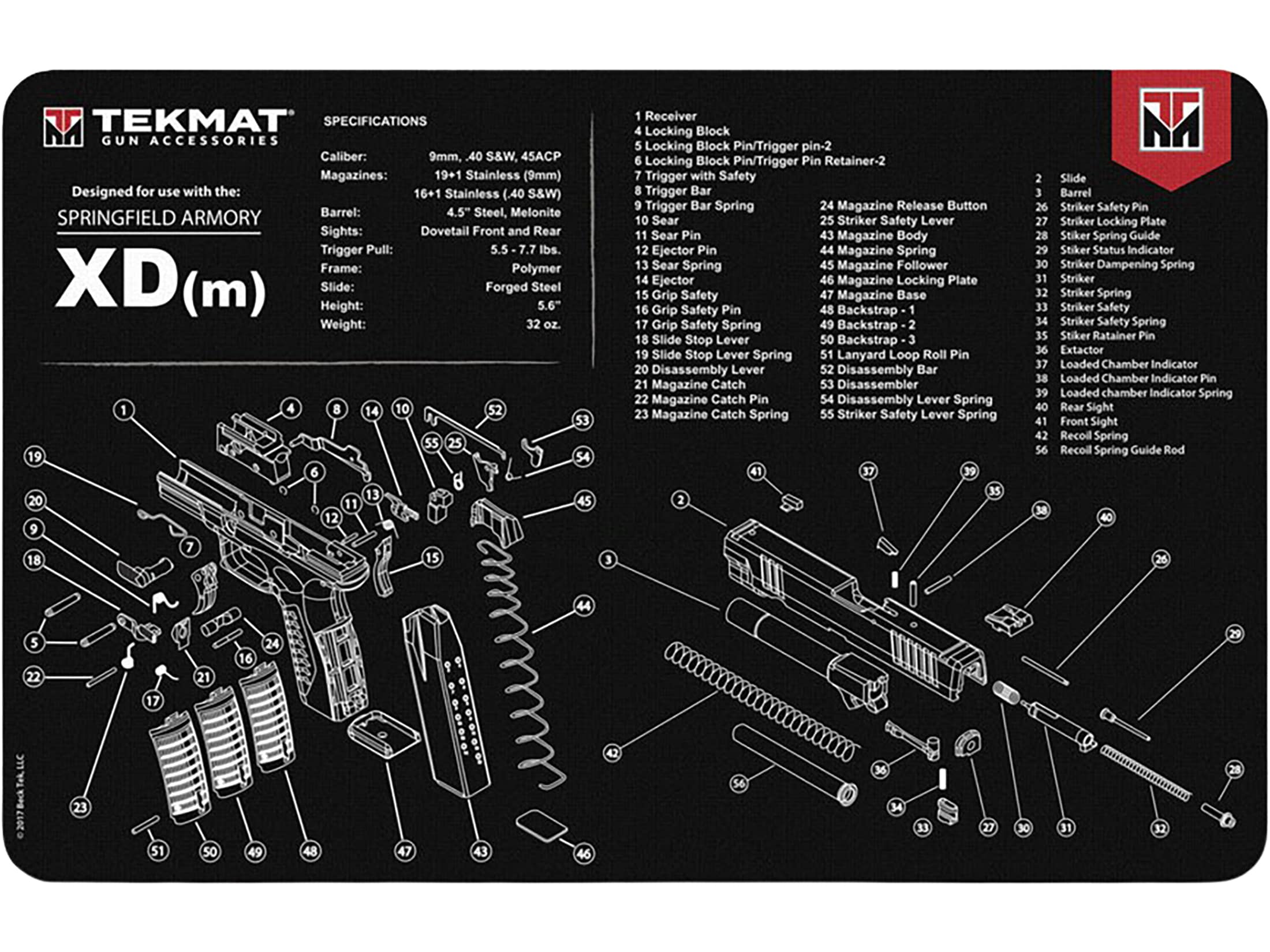 TekMat Springfield Armory XDS - 11x17in for sale online | eBay