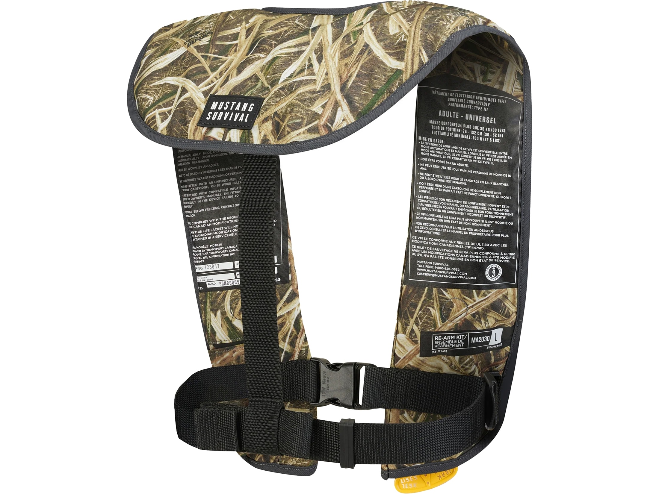 Mustang Survival MIT 100 Convertible A/M Inflatable Life Jacket | eBay
