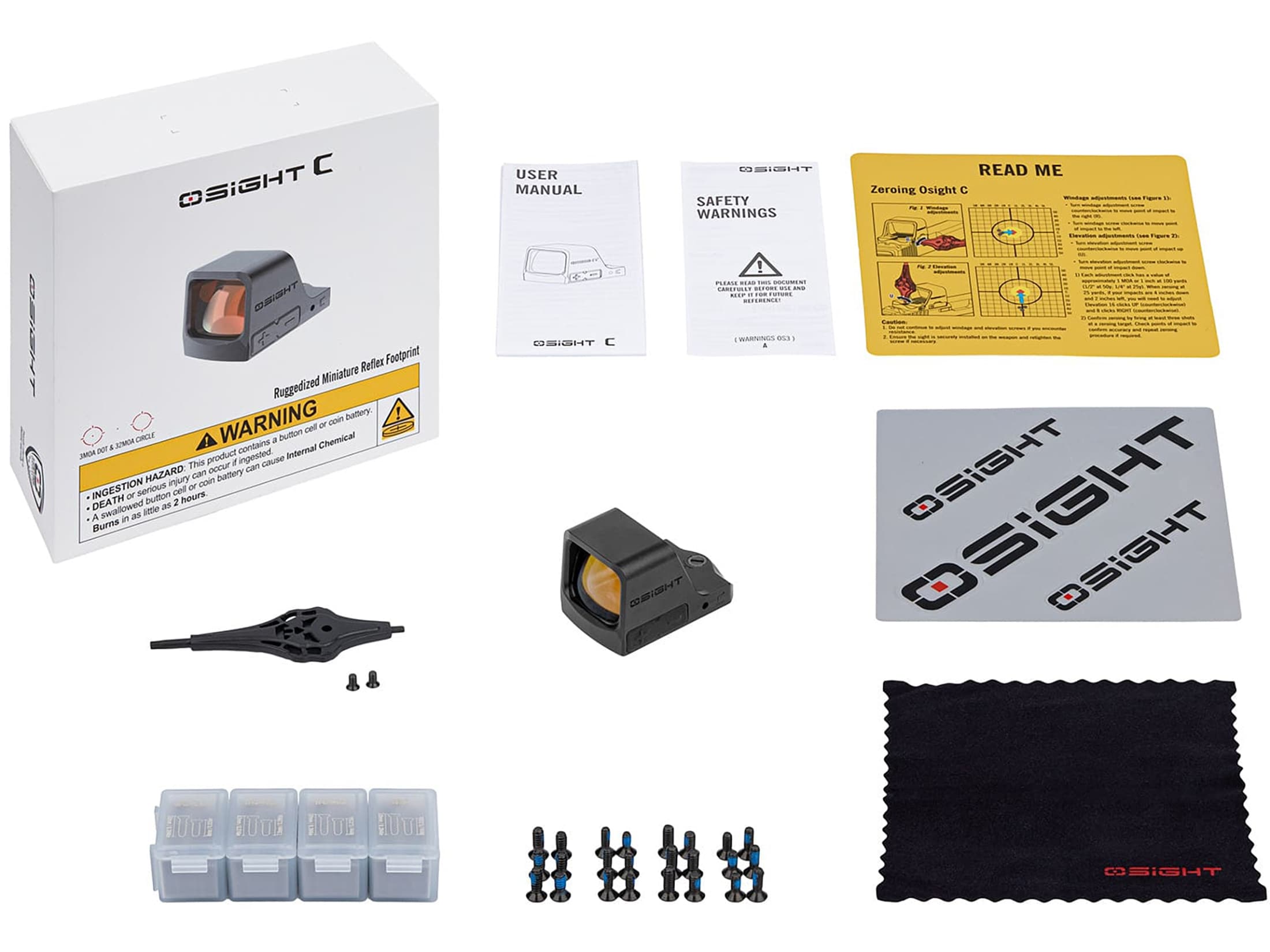 Olight Osight Red Dot C 3 MOA Dot & 32 MOA Circle Multi-Reticle