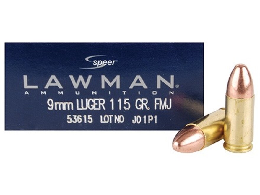 Speer Lawman Ammo Mm Luger Grain Full Metal Jacket Case Of