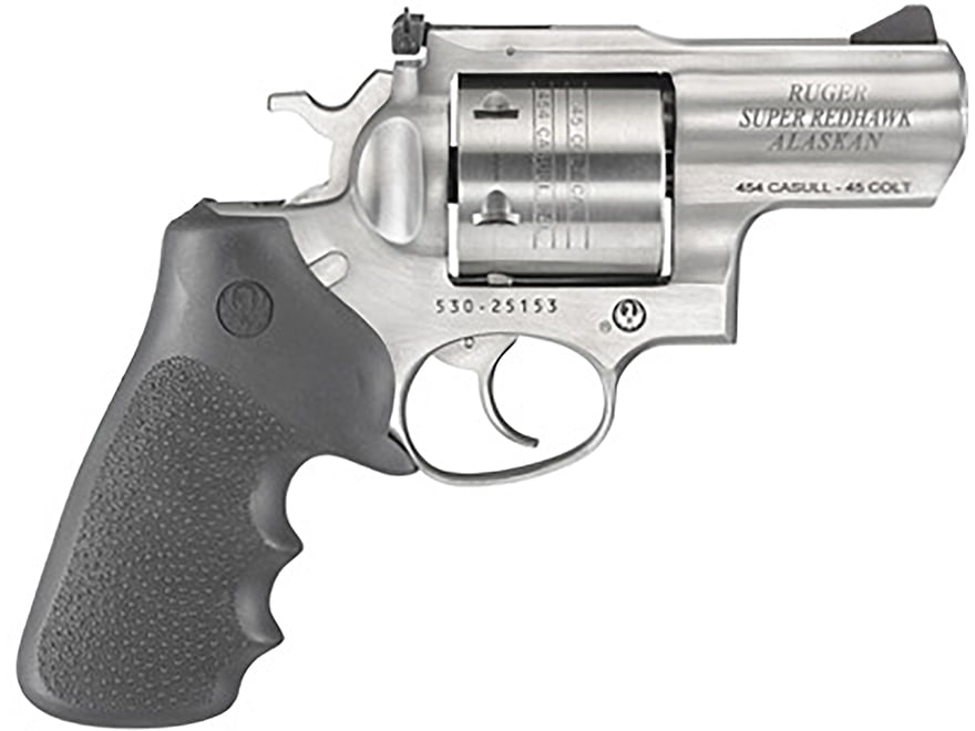 Ruger Super Redhawk Alaskan Revolver Casull Barrel Round