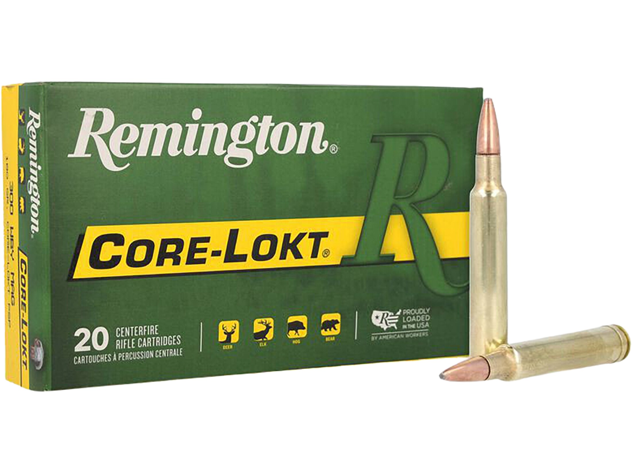 Remington Core Lokt 300 Weatherby Mag Ammo 180 Grain Jacketed Soft