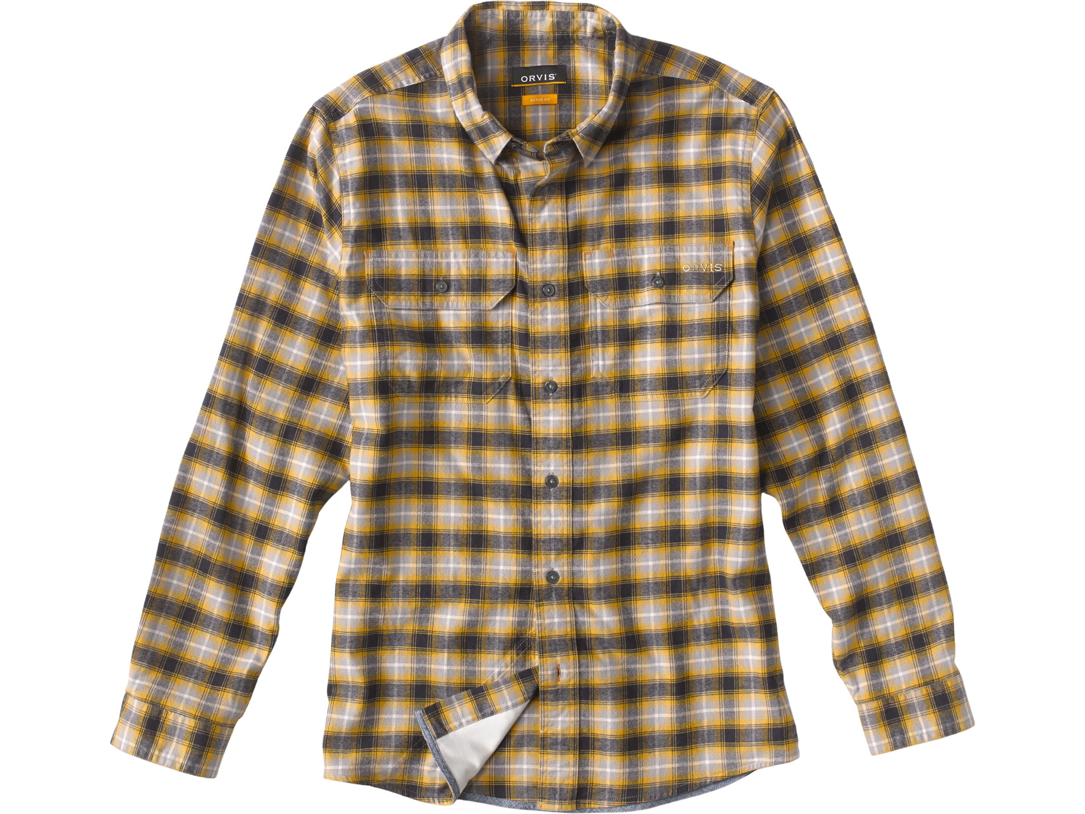 Orvis Men S Flat Creek Tech Flannel Shirt Port Large