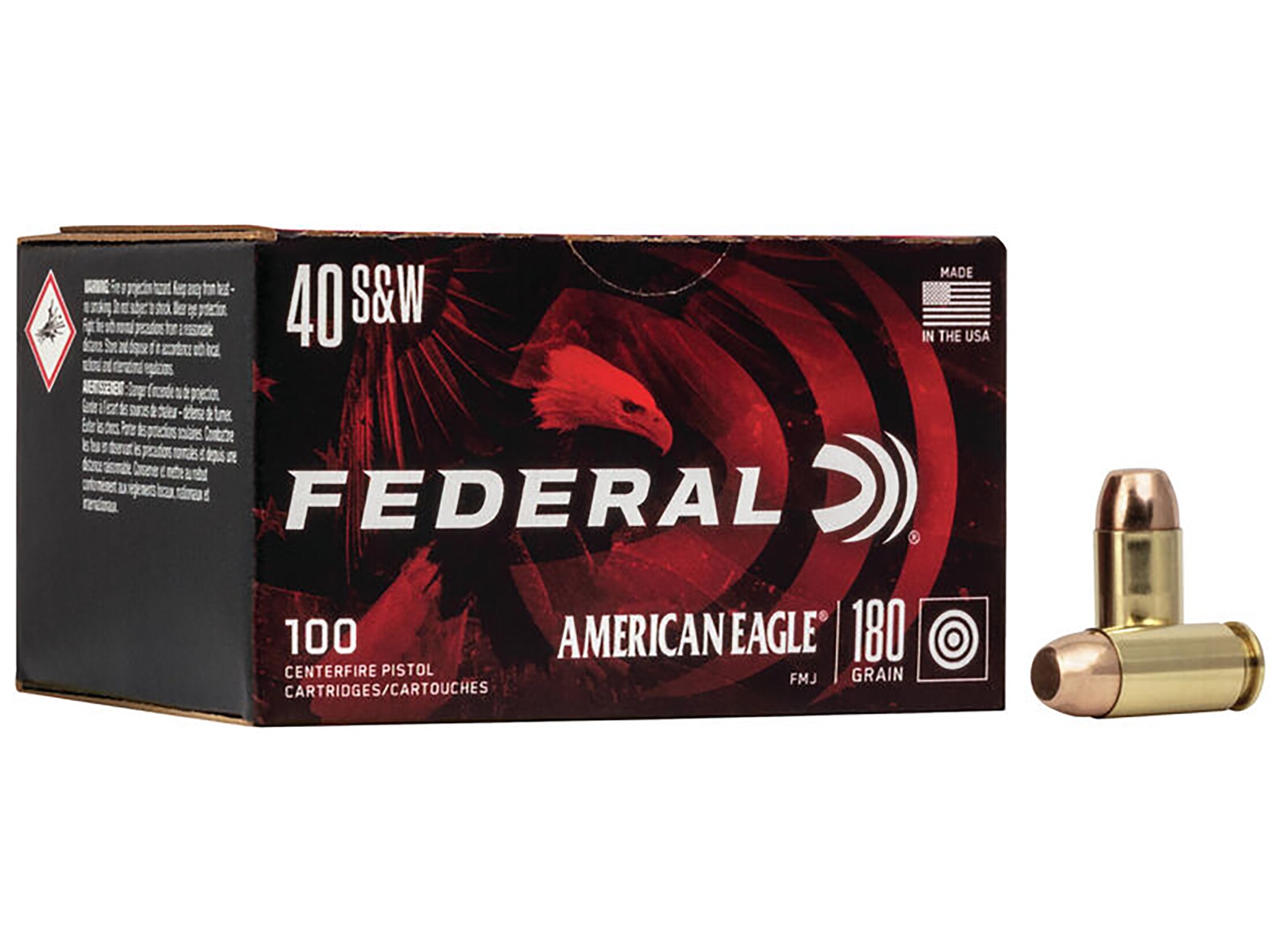 Federal American Eagle Ammo S W Grain Full Metal Jacket Case Of