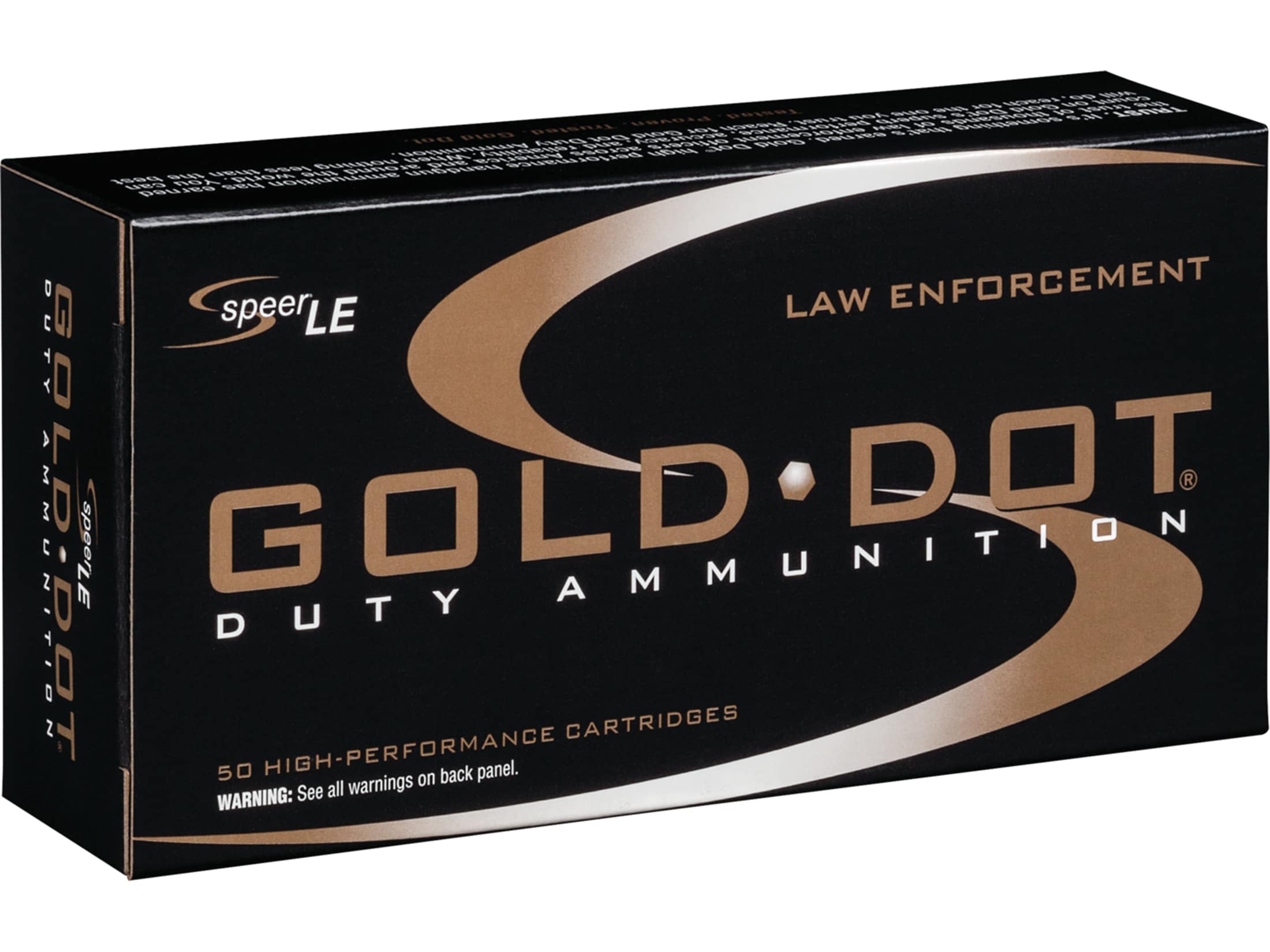 Speer LE Gold Dot 357 Sig Ammo 125 Grain Jacketed Hollow Point Box Of