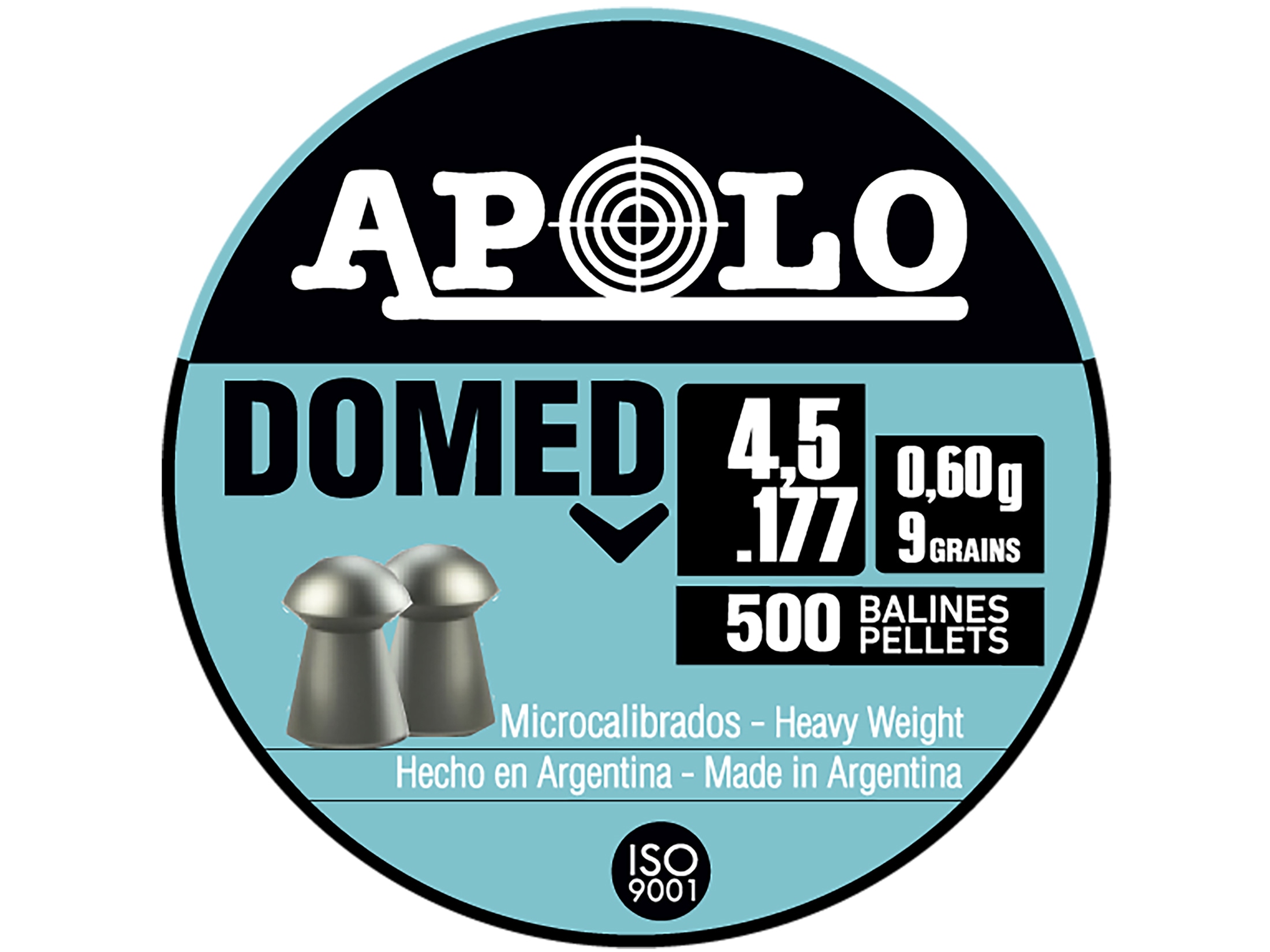 Apolo Domed Air Gun Pellets 22 Cal 16 Grain 5 5mm Domed Tin Of 250