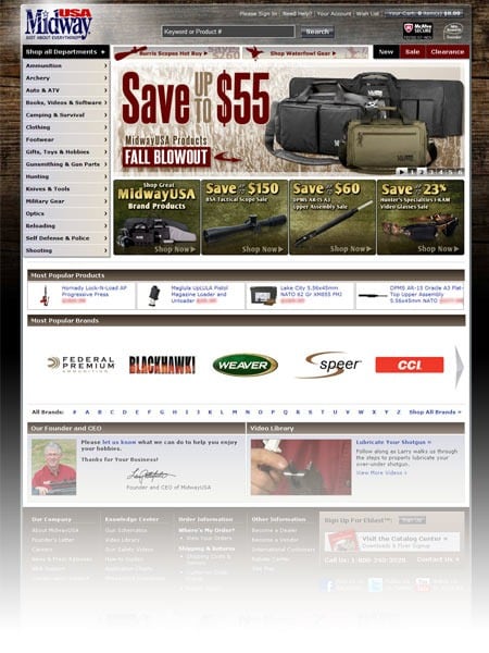 MidwayUSA launches new Homepage