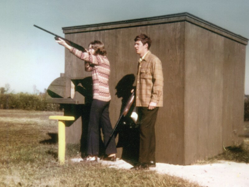 00SL Vtg circa 1960s 50 STRAIGHT SKEET Gun Patch Winchester Claybird League ? 