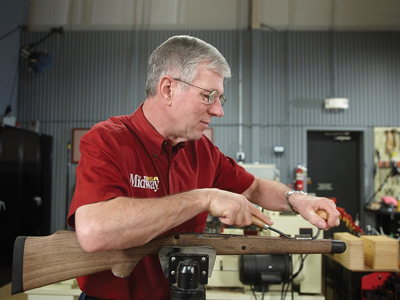 How to Checker a Gunstock Presented by Larry Potterfield