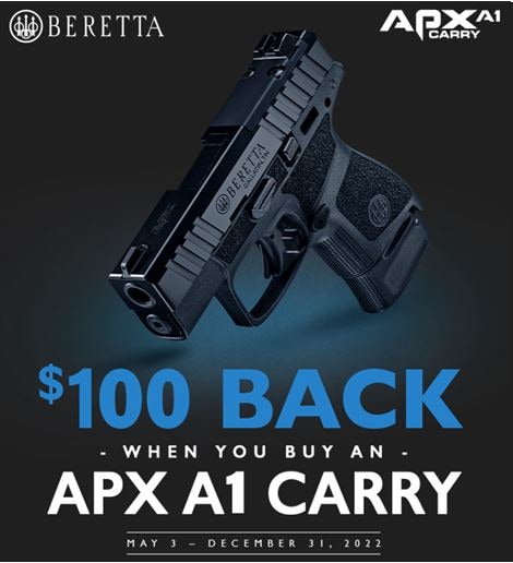 Beretta $100 Rebate