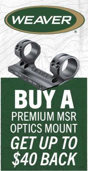 Buy a Weaver MSR Mount Get $40 Back