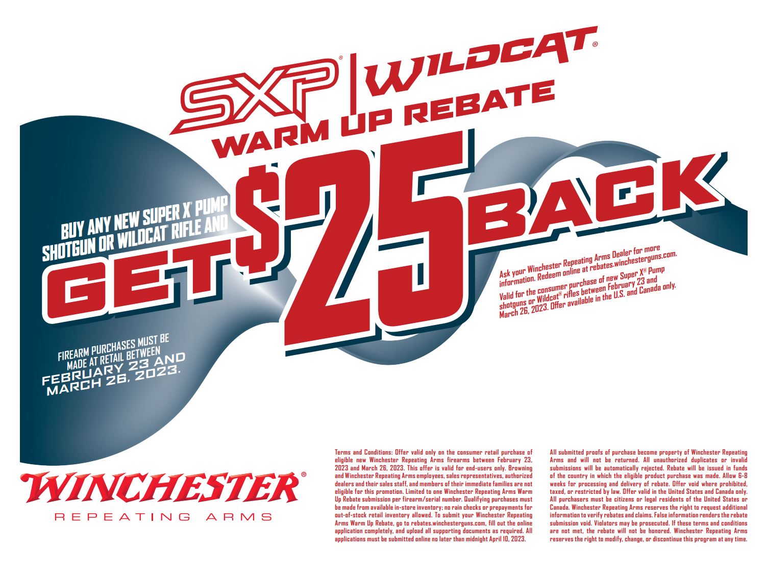 Winchester SXP/Wildcat Warm Up Rebate