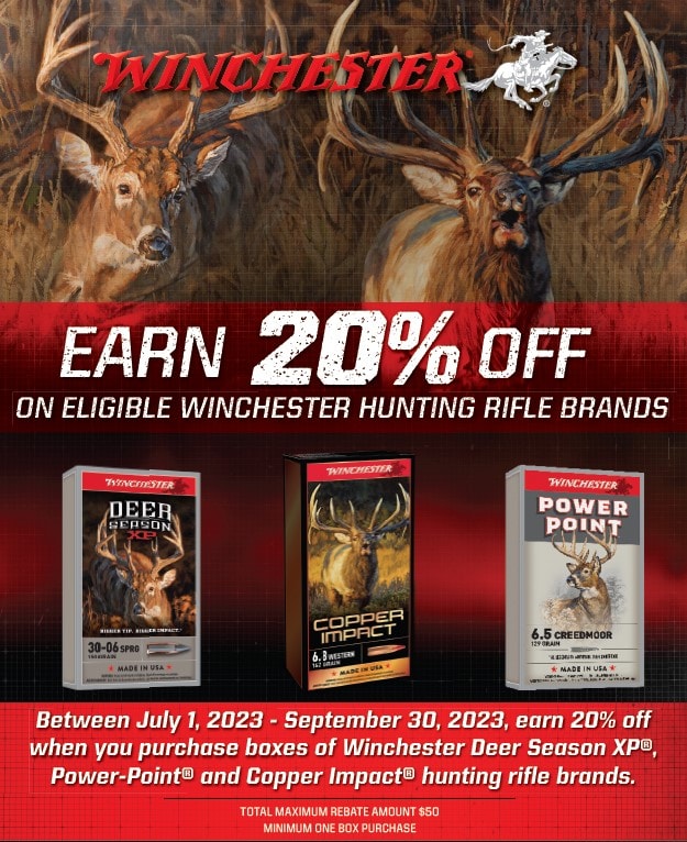Winchester Hunting Ammo Rebate 2023