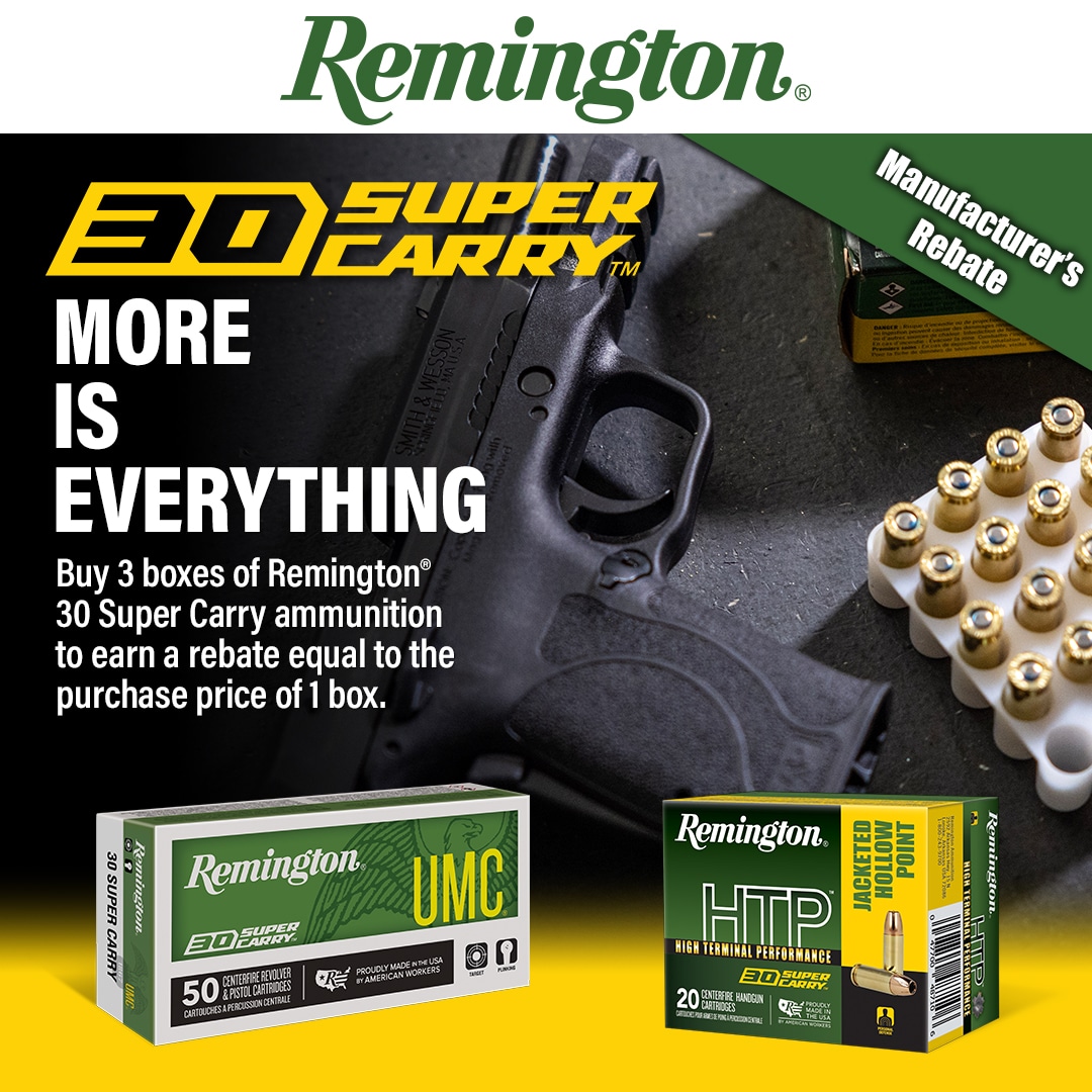 Remington 30 Super Carry Ammo Rebate Summer 2023
