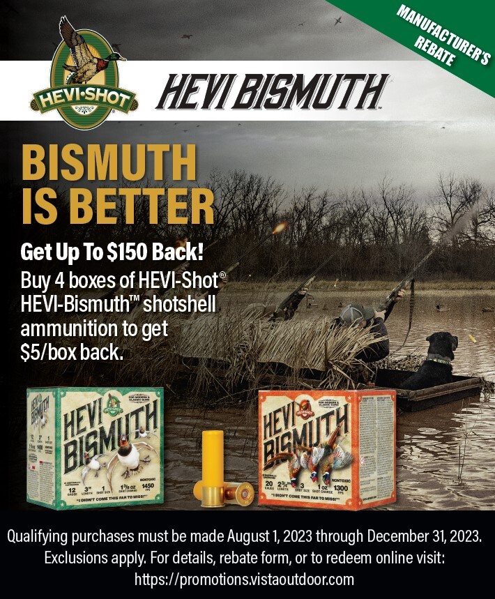 Hevi-Shot Hevi-Bismuth Rebate 2023