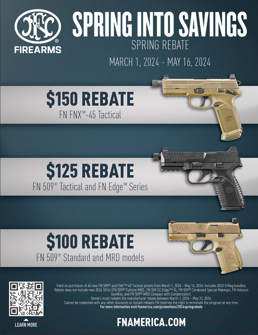 FN Spring Into Savings Rebate MidwayUSA