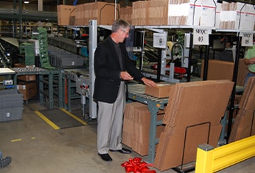 Photo of Larry introducing Nitro Express Shipping 1.0