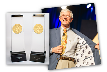 Photo after Larry wins second Baldrige Award