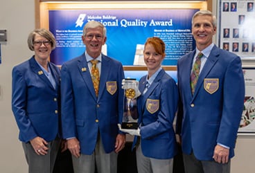 Photo after winning third Baldrige Award in a row