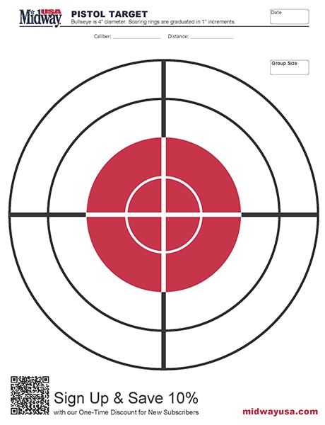 100 yard rifle targets printable galerija slika