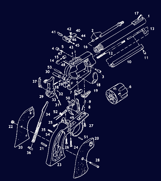 Ruger Single Action Revolver Schematic