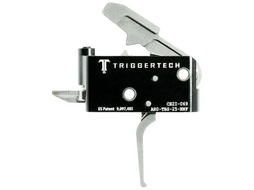 TriggerTech Adaptable Primary Trigger Group AR-15, LR-308 Small Pin .154" Two Stage Silver