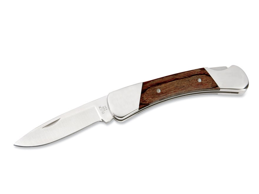 Buck 500 Duke Folding Knife 3" Drop Point 420HC Stainless Steel Blade Rosewood Handle
