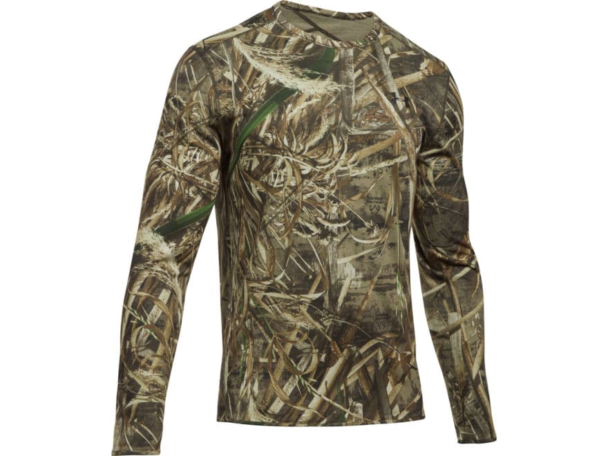 Under Armour Men's UA Mid-Season Reversible Wool Base Layer Crew Shirt Long Sleeve