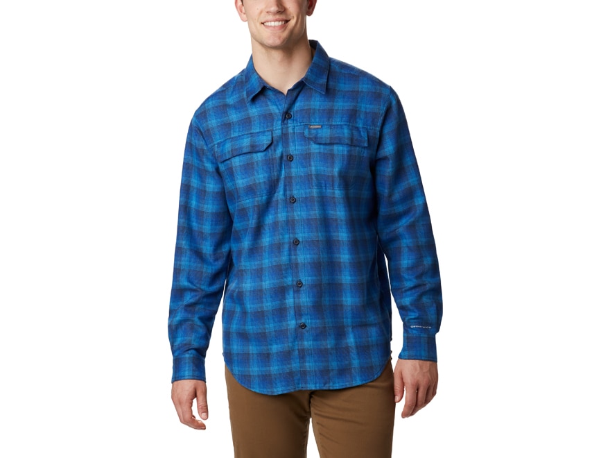 Columbia men's silver ridge 2024 flannel long sleeve shirt