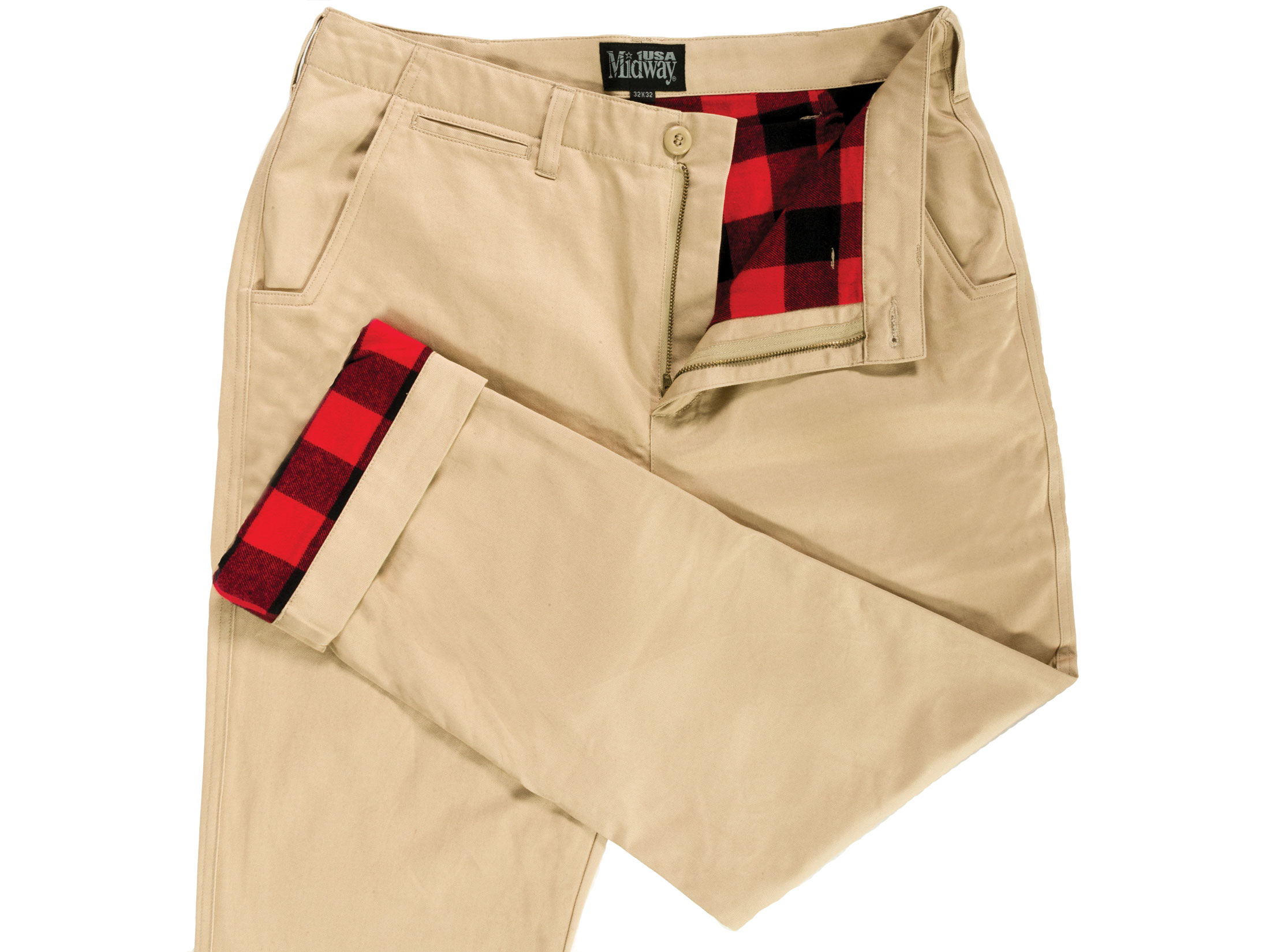 Flannel lined sale khakis men's