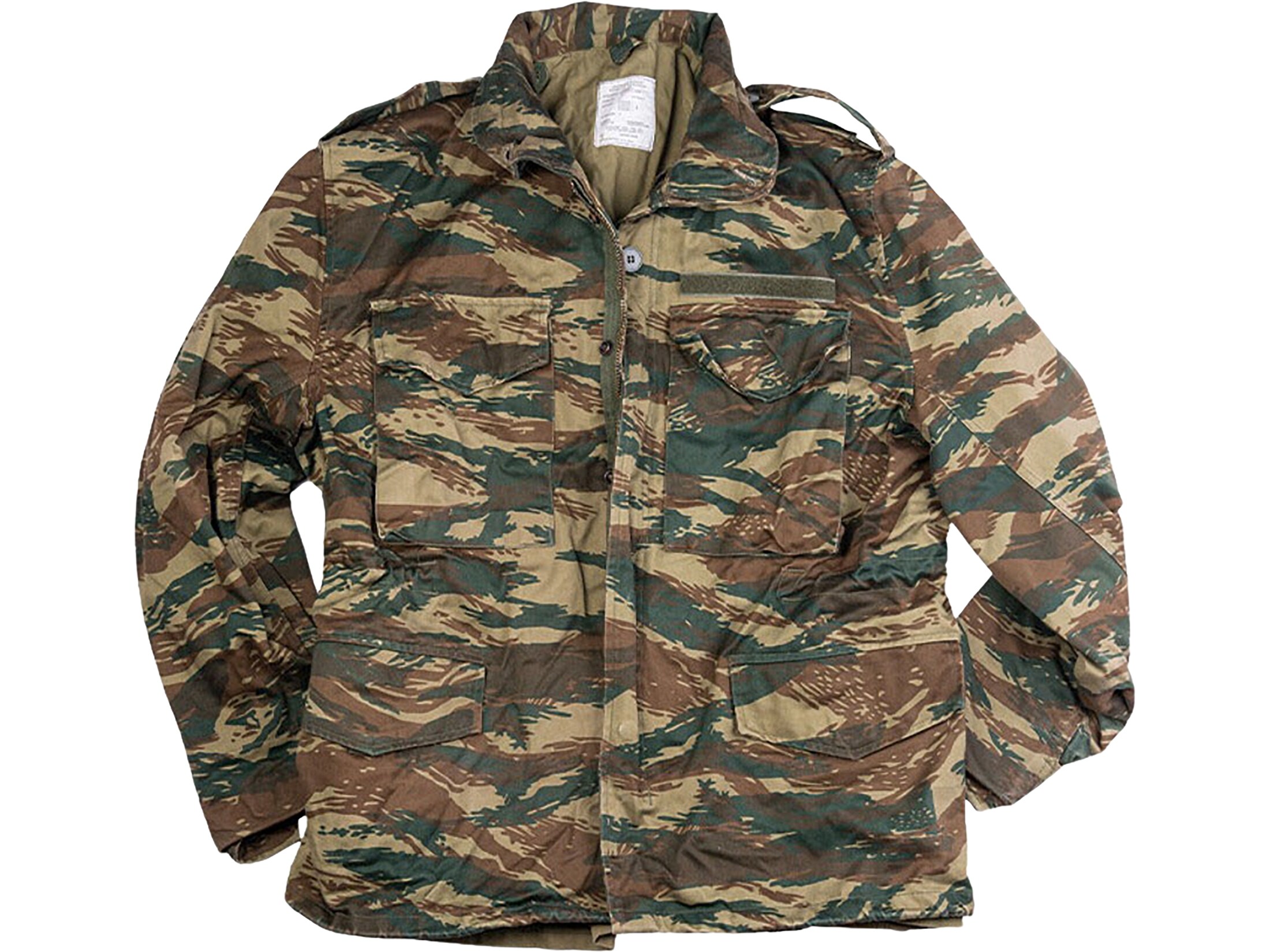 Military Surplus Greek M65 Field Jacket Grade 2 Lizard Camo XL