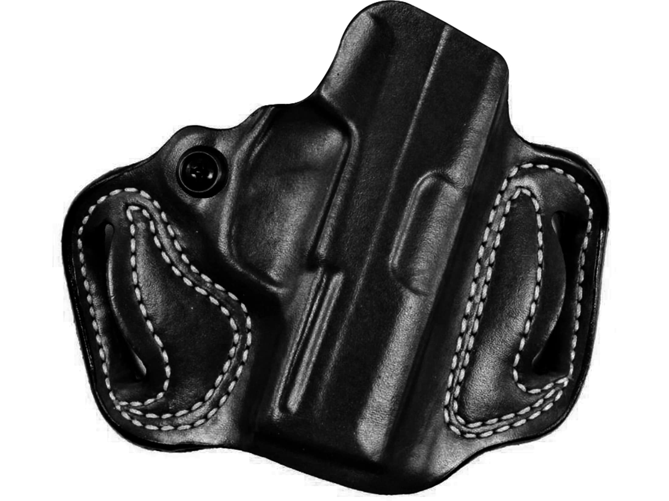 48Right Hand 43X Black Leather DeSantis Mini Slide Belt Holster Glock 43 