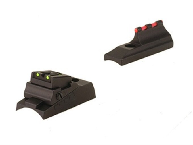 Williams Fire Sight Set Traditions Lightning Fire, Buckhunter, Timberridge, and Cabela's Private Label Aluminum BLack Fiber Optic Green