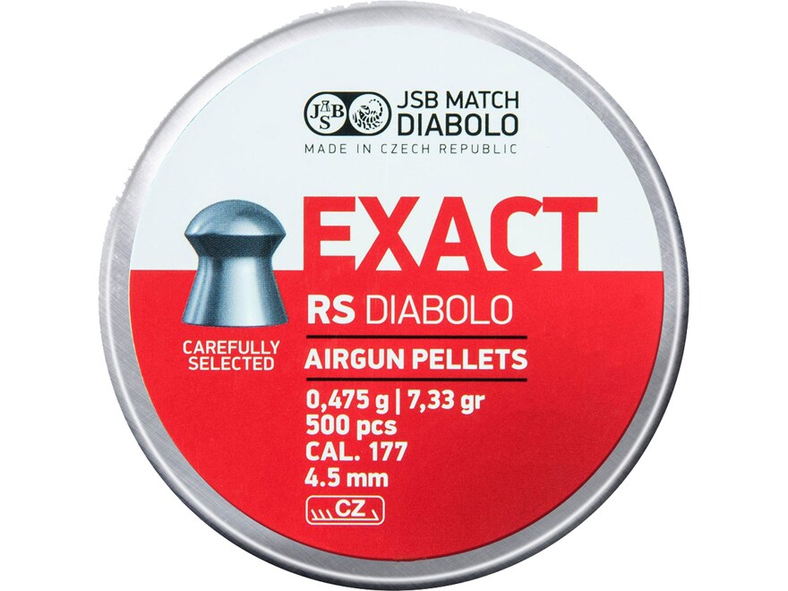 JSB Exact RS Air Gun Pellets 177 Cal 7.33 Grain Tin of 500