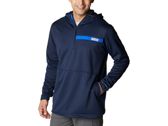 Columbia Men's Skiff Guide Hooded 1/2 Zip Fleece Sweatshirt