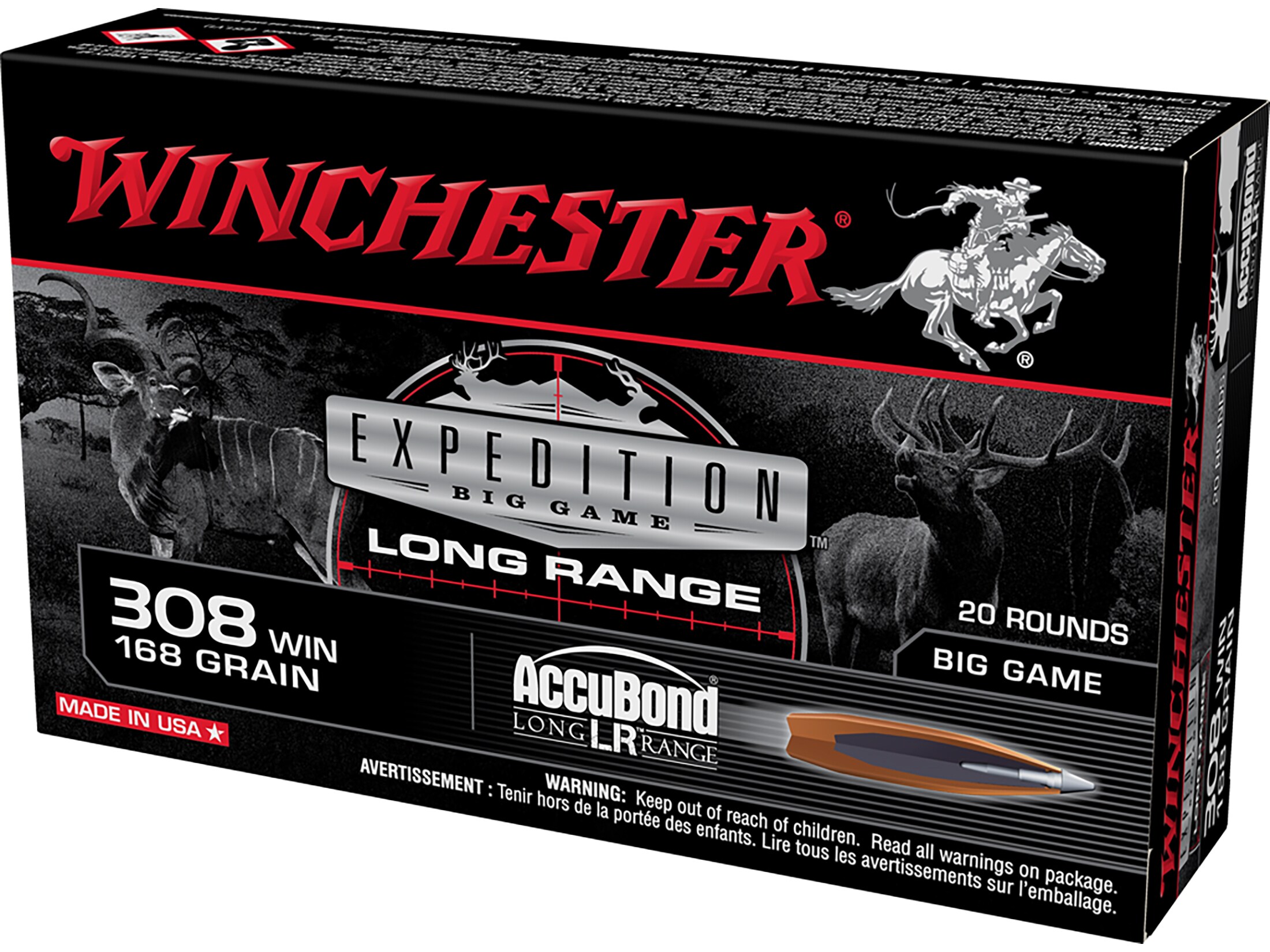 Winchester Expedition Big Game Long Range 308 Winchester Ammo 168