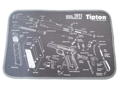 Tipton Gun Cleaning Mat Glock 11 x 17 Gray