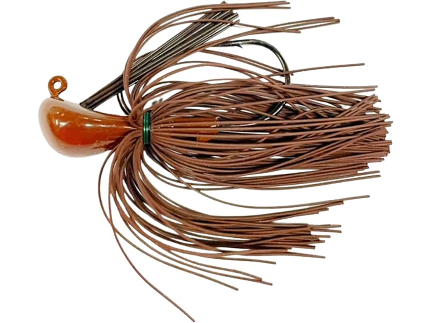 Greenfish Tackle Bryan New Bad Little Dude Jig Brown Rubber 1 4oz