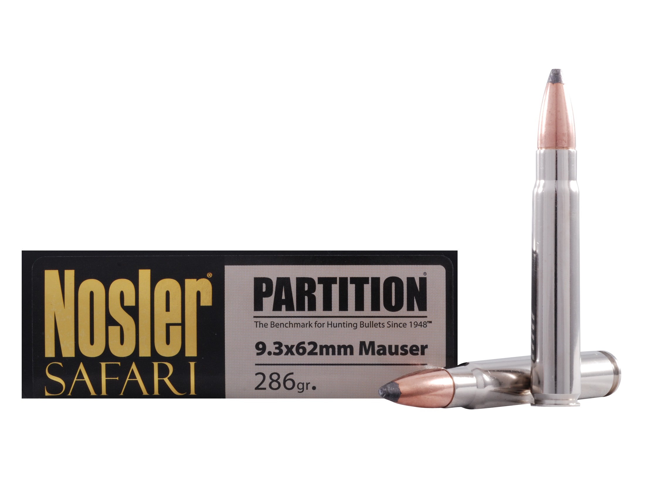 NULLPIXELW3.8ROPE 2本セット Nosler Safari 9.3x62mm Mauser Ammo 286 Grain Nosler Partition Jacketed