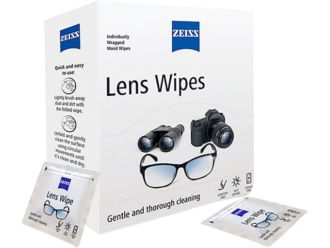 Zeiss PreMoistened Lens Cleaning Wipes Box of 30