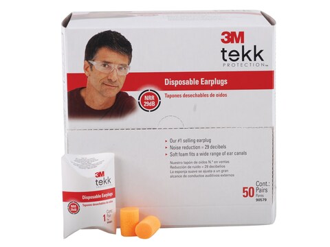 Disposable Foam Earplugs, 50 Pack