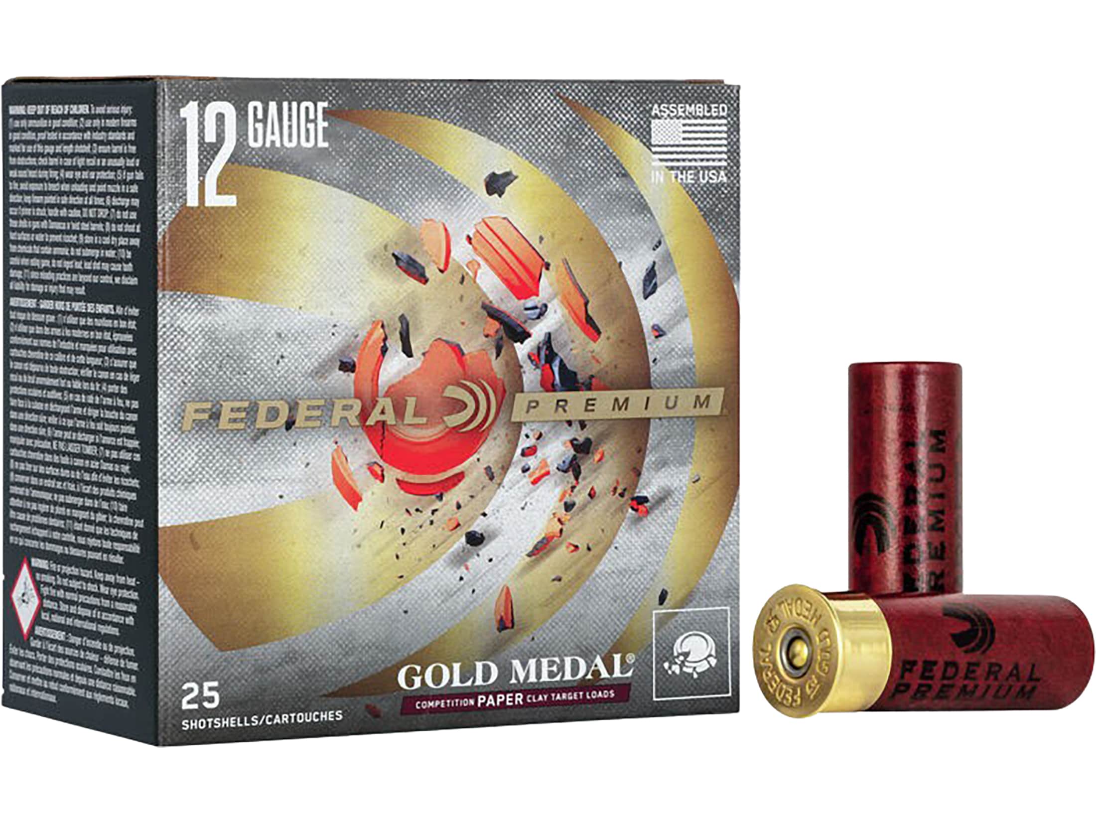 Federal Premium Gold Medal Grand Paper Ammo 12 Ga 2-3/4 1-1/8oz #7-1/2