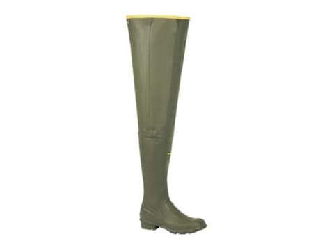 LaCrosse Big Chief Uninsulated Rubber Hip Waders OD Green Men's 14
