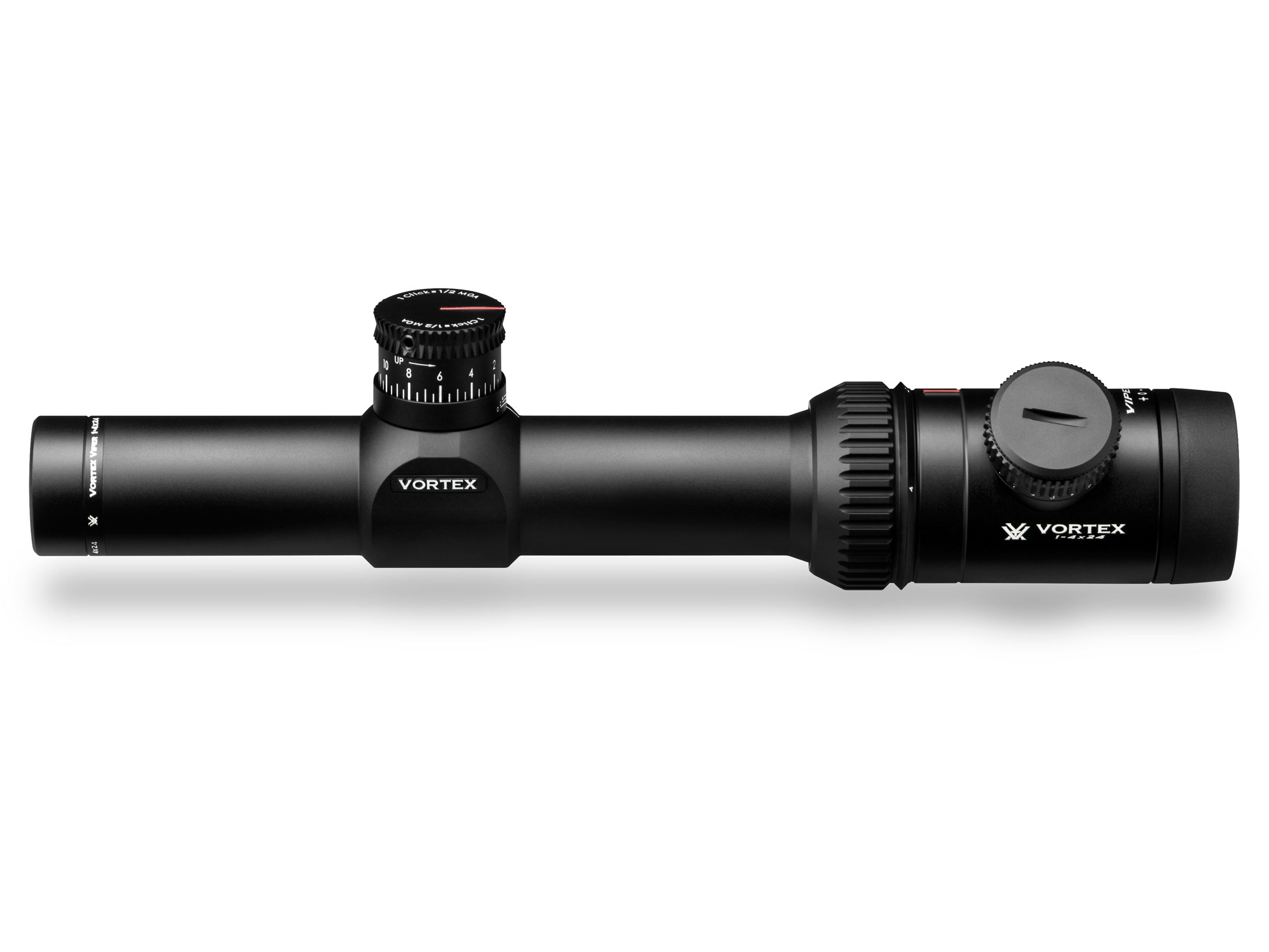 Vortex Optics Viper PST Rifle Scope 30mm Tube 1-4x 24mm 1/2 MOA