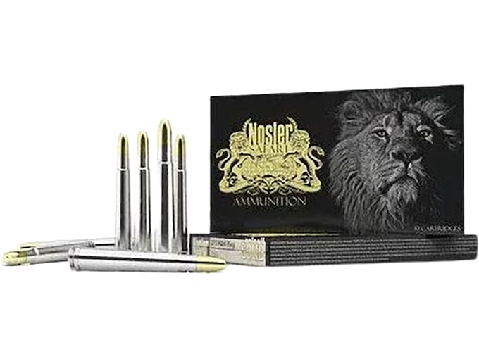 50rds, Nosler Safari 470 Nitro Express 500 Gr  Solid Solid Round Nose.-img-0