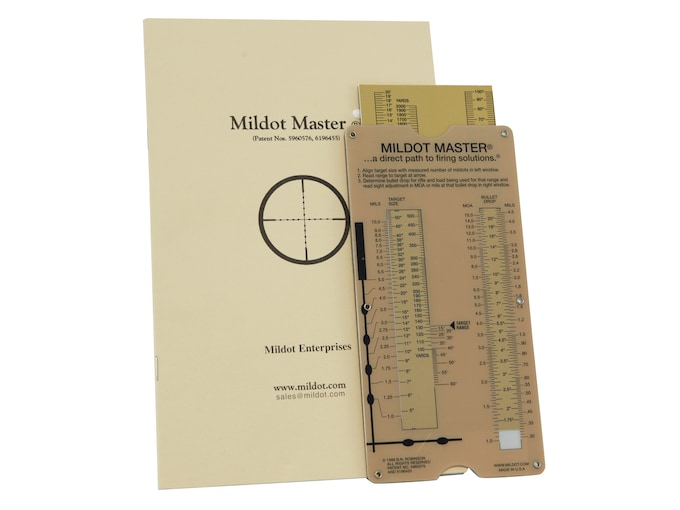 Mildot Enterprises Mildot Master Range Bullet Drop Calculation Guide