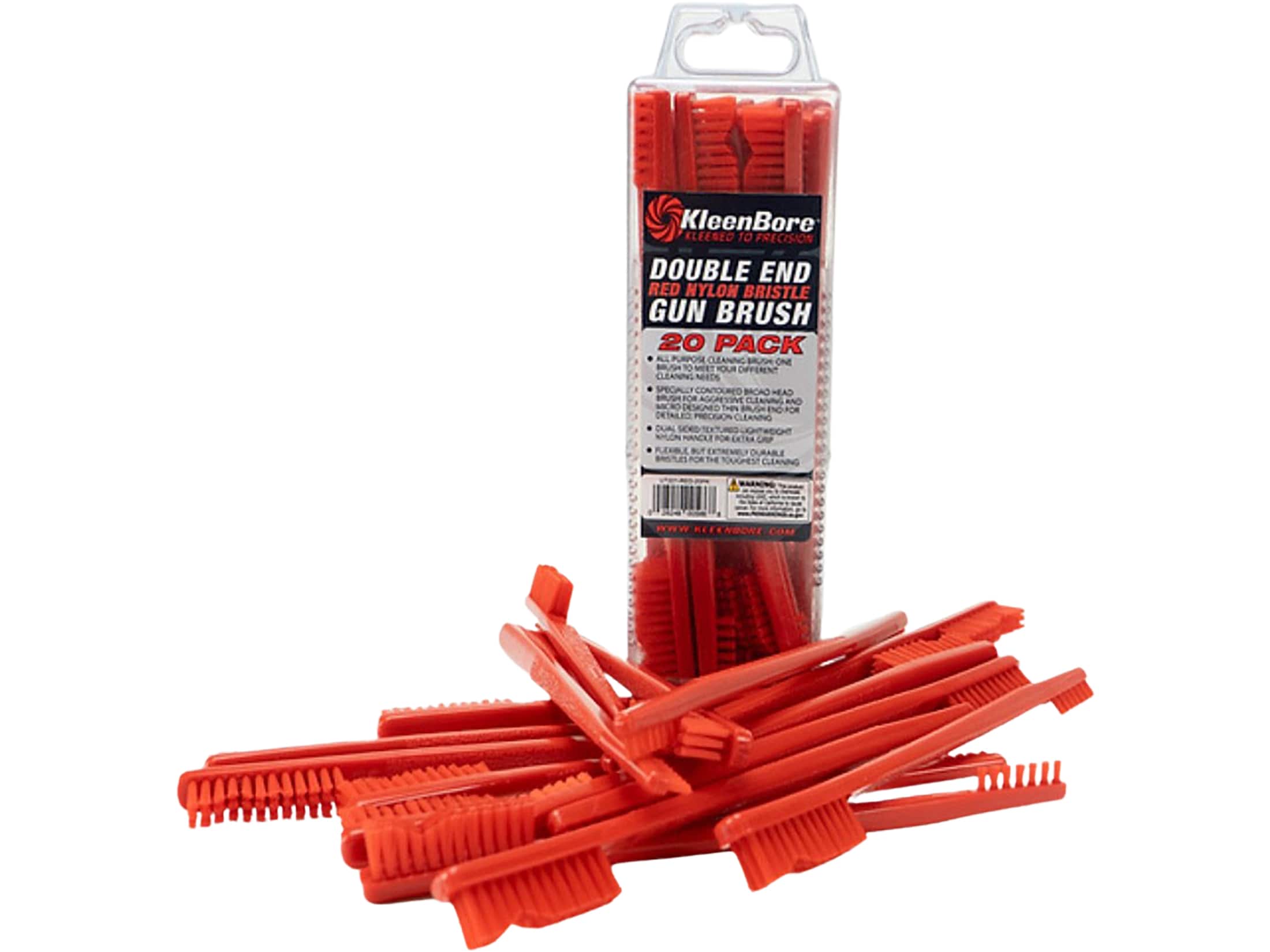 Double End Red Nylon Utility Brush