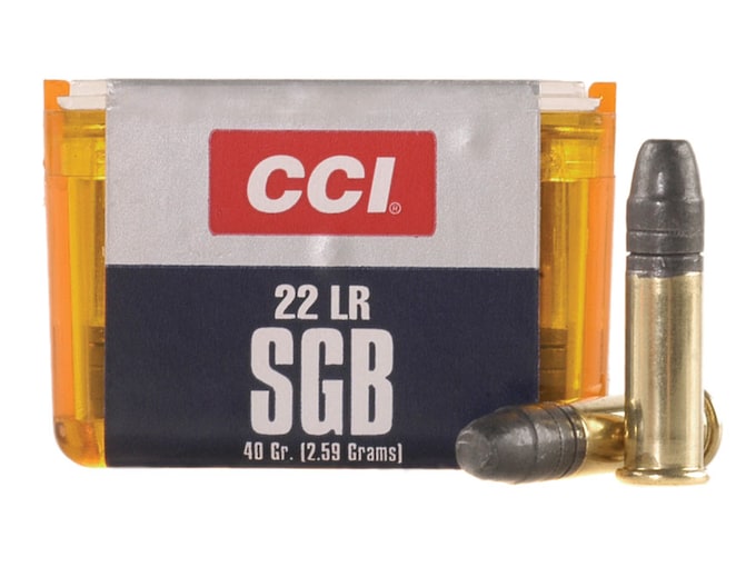 CCI SGB Ammo 22 Long Rifle 40 Grain Lead Truncated Cone Box of 50