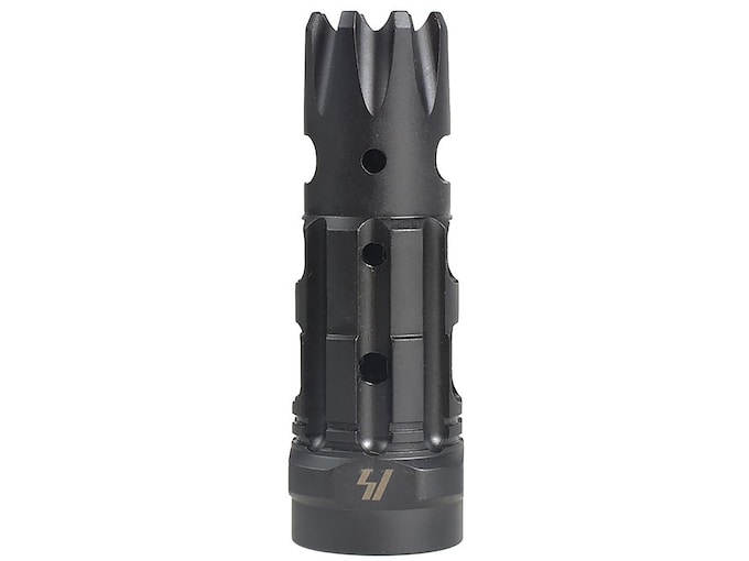 Strike Industries Triple Crown Comp Muzzle Brake 5.56mm 1/2"-28 Thread Steel Black