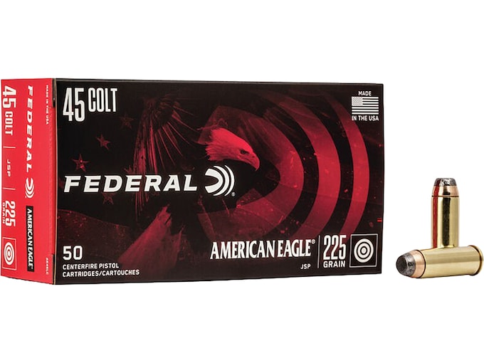 2 Boxes Federal American Eagle Ammunition 45 Colt (Long Colt) 225 Grain JSP-img-0